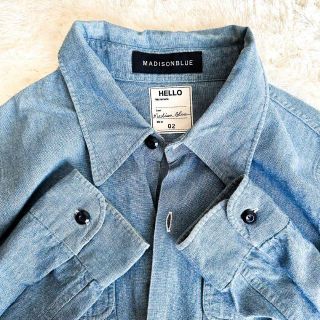 MADISONBLUE マディソンブルー マダムシャンブレーワークシャツ 02