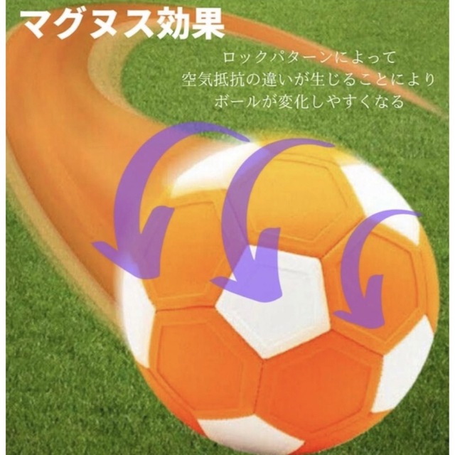 サッカーボール 変化球 サッカー マジックサッカーボール フットサル 芝生 4号 スポーツ/アウトドアのサッカー/フットサル(ボール)の商品写真