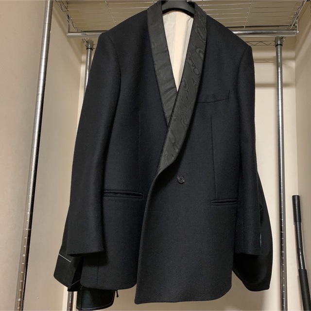 RAF SIMONS(ラフシモンズ)の HuiH様専用  RAF SIMONS boxy smoking blazer メンズのジャケット/アウター(テーラードジャケット)の商品写真