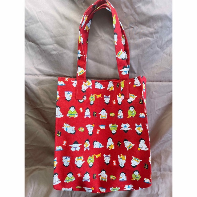 お相撲ちゃん 紙袋型 トートバッグ ハンドメイド www.lewaa.sa
