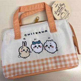 チイカワ(ちいかわ)のちいかわ うさぎ ハチワレ 保冷 がま口 ランチ バッグ 2段 お弁当箱 用(弁当用品)