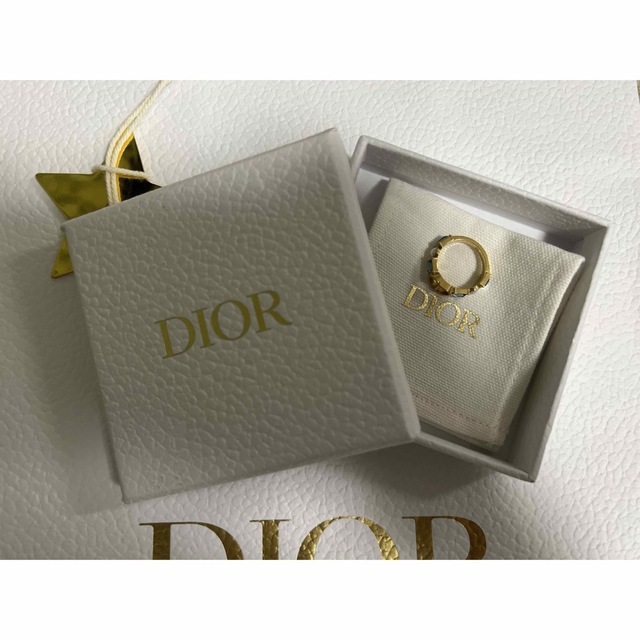 Dior PETIT CD リング クリスタルブルー Mサイズ 指輪 ディオール