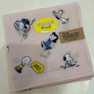 スヌーピー(SNOOPY)の2023 スヌーピー フレンズ 吹き出し 大判 ハンカチ ランチクロス ピンク(ハンカチ)