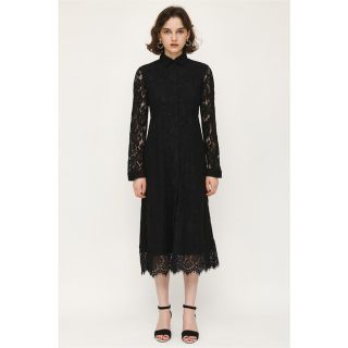 スライ(SLY)のＳＬＹ スライ　LACE SH DRESS BLK/1(ロングワンピース/マキシワンピース)