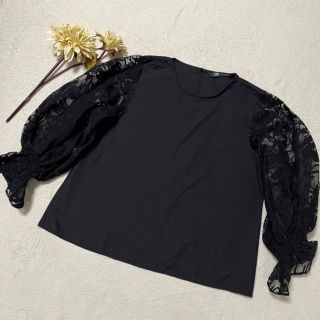 ザラ(ZARA)の大特価セール中　ザラZARA💞　トップス　レース　M 黒系　即発送(シャツ/ブラウス(長袖/七分))