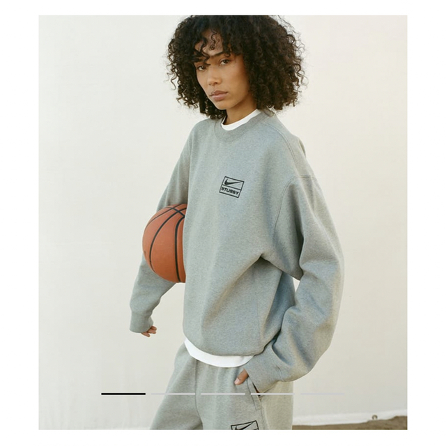 Stussy x Nike Fleece Crew "Grey"