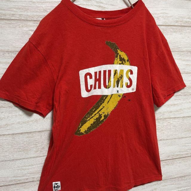 CHUMS(チャムス)のCHUMS ロゴTシャツ バナナ ペンギン 定番 メンズのトップス(Tシャツ/カットソー(半袖/袖なし))の商品写真