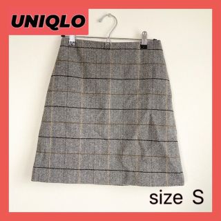 ユニクロ(UNIQLO)の新品 UNIQLO ウールブレンドミニスカート ハイウエスト チェック スカート(ミニスカート)