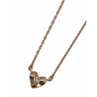 サマンサティアラ☆K18WG 0.1ct☆一粒ダイヤモンドネックレス
