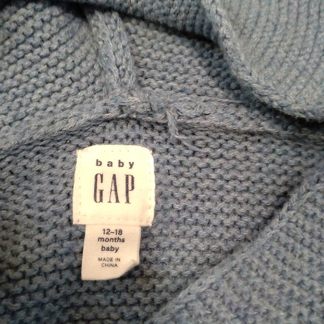 babyGAP(ベビーギャップ)のブラナンベアガーターセーター ブルー 80cm キッズ/ベビー/マタニティのベビー服(~85cm)(ニット/セーター)の商品写真