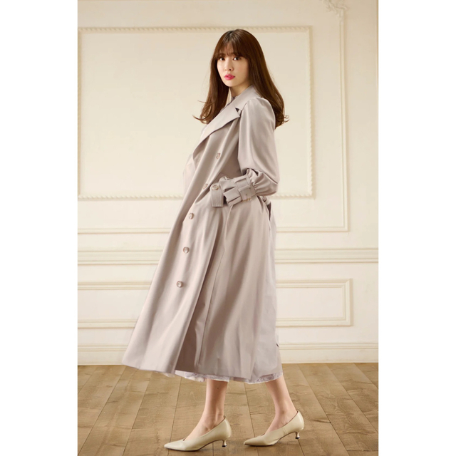 Herlipto belted dress trench coat M|トレンチコート Herlipto belted dress trench coat M|トレンチコート