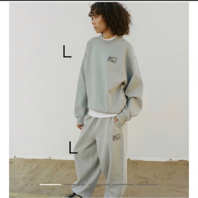 メンズStussy x Nike Fleece Crew &Pants セットアップ