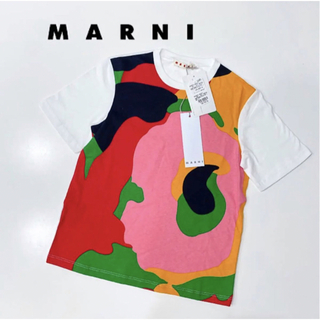 マルニ(Marni)の新品 MARNI マルニ 定価2万円 キッズ Tシャツ ロゴ マルチカラー(Tシャツ/カットソー)