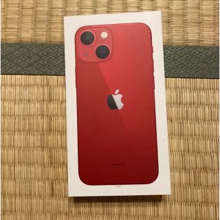 週末値引　SIMフリー 新品未使用 iPhone13mini 128GB レッド(スマートフォン本体)