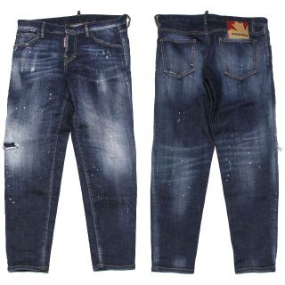 20AW ディースクエアード HOCKNEY JEAN ペイント デニム