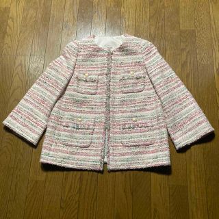 アナイ ツイードジャケット ノーカラージャケット(レディース)の通販