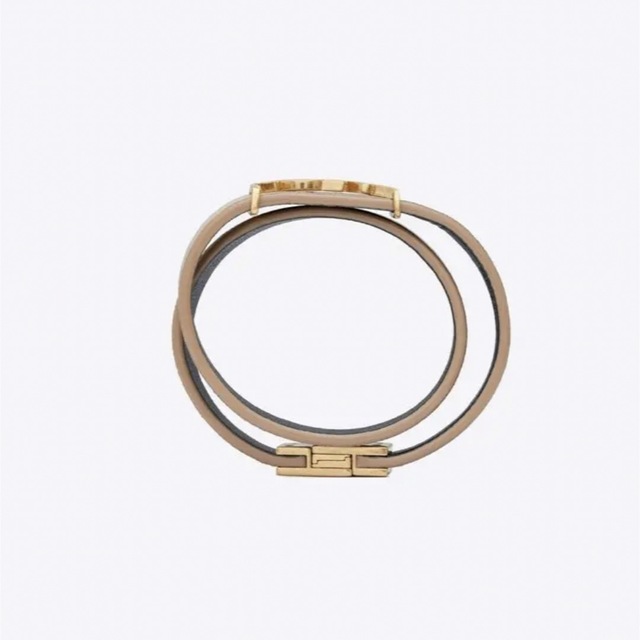 Saint Laurent レザーダブルラップブレスレット 箱付き 流行 www