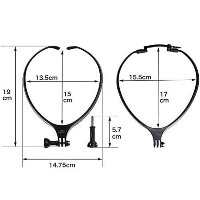 GLIDER GoPro用 アクセサリー ネックマウント® Air マットブラッ 1