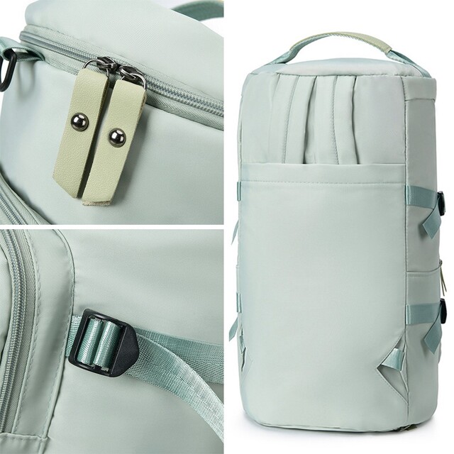 ⛎バックパック ミントグリーン■レディースボストンバッグ旅行 韓国ファッション レディースのバッグ(リュック/バックパック)の商品写真