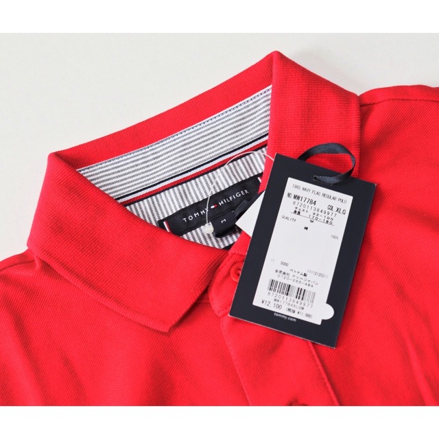 《トミーヒルフィガー》新品 フラッグ刺繍 レギュラーフィット ポロシャツ M 8