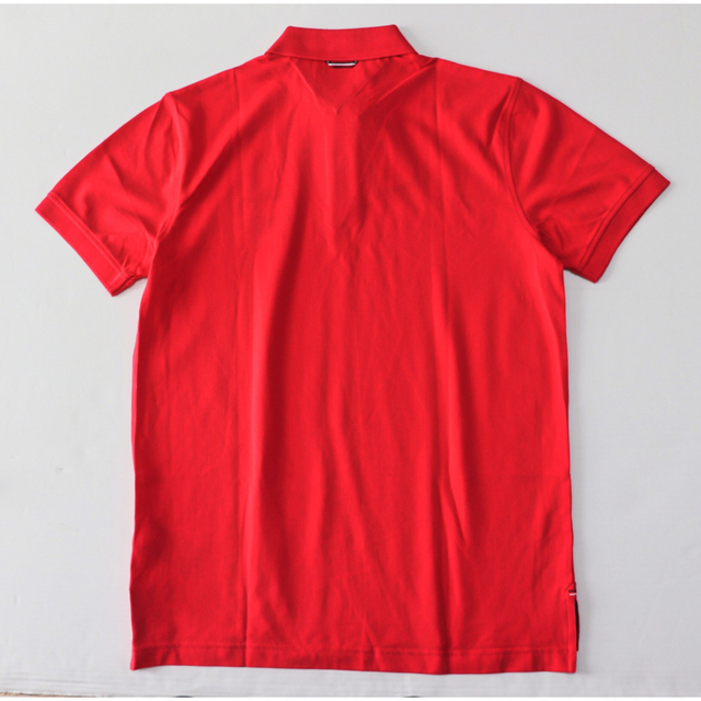 TOMMY HILFIGER(トミーヒルフィガー)の《トミーヒルフィガー》新品 フラッグ刺繍 レギュラーフィット ポロシャツ M メンズのトップス(ポロシャツ)の商品写真