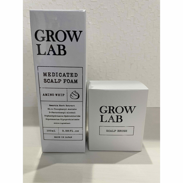 GROWLAB グロウラボ　メディケイテッドスカルプフォーム 100ml&ブラシ