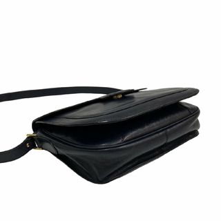 極 美品 SAINT LAURENT PARIS サンローランパリ ロゴ レザー 本革 2way ハンドバッグ ミニ ボストンバッグ ショルダーバッグ ブルー 81237