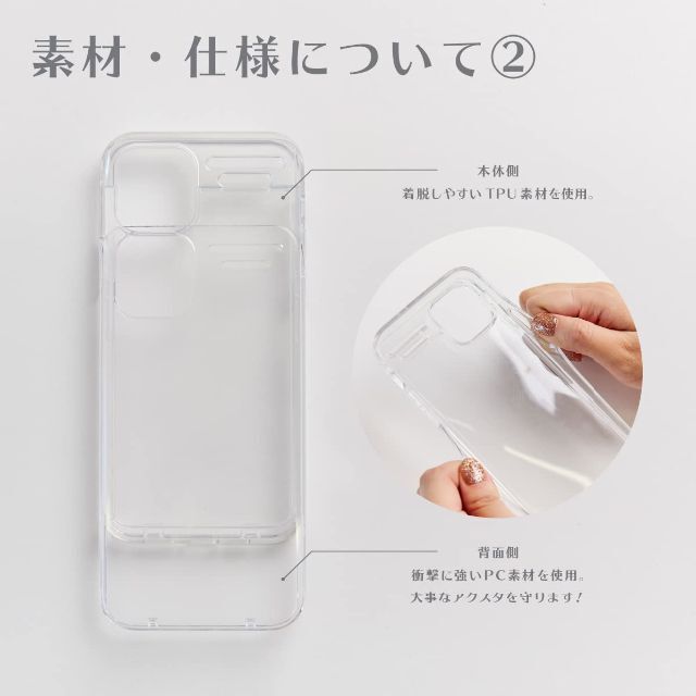 【色: クリア】推部屋ケース アクスタ収納ケース iPhone iPhoneケー 3