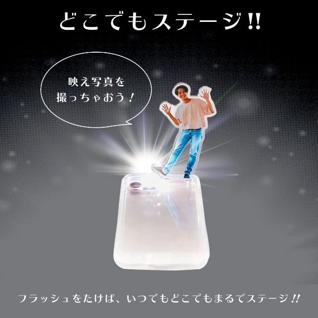 【色: クリア】推部屋ケース アクスタ収納ケース iPhone iPhoneケー 7