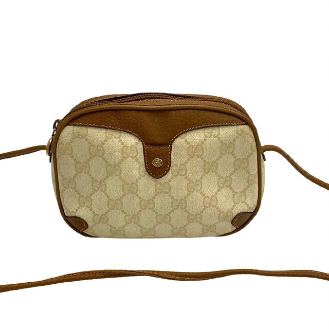 極 美品 GUCCI グッチ オールドグッチ ヴィンテージ GG ロゴ 金具