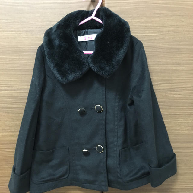 INGNI First(イングファースト)のINGNIfirst ファー付きコート キッズ/ベビー/マタニティのキッズ服女の子用(90cm~)(ジャケット/上着)の商品写真