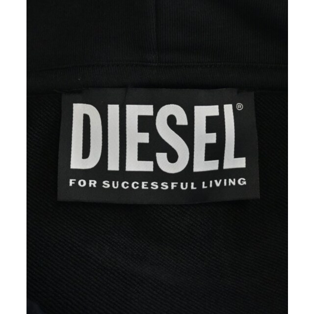 DIESEL ディーゼル パーカー L 黒x紺 【古着】【】 www.fujiwarafarm.jp