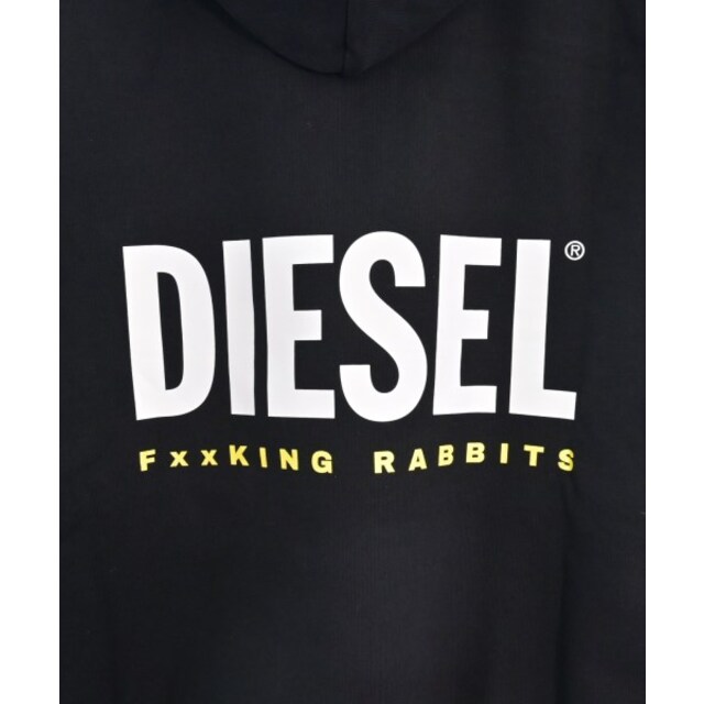 DIESEL ディーゼル パーカー L 黒x紺 【古着】【】 www.fujiwarafarm.jp