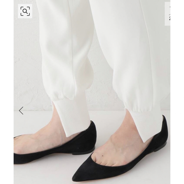 L'Appartement DEUXIEME CLASSE(アパルトモンドゥーズィエムクラス)の✨新品【Col Pierrot /コル ピエロ】Rib Pants(WHITE) レディースのパンツ(カジュアルパンツ)の商品写真