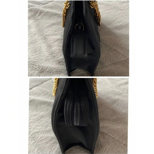 美品 希少 ヴィンテージPRADA ゴールドチェーン ナイロンハンドバッグ