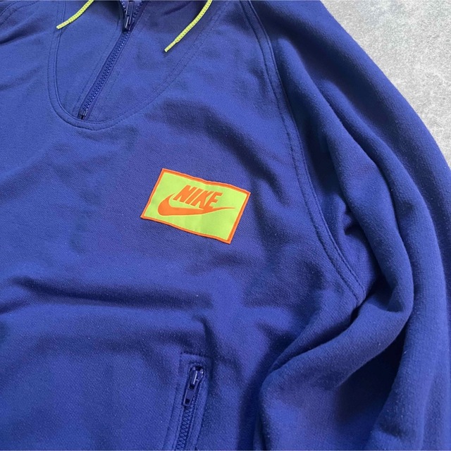 入手困難!!】90s 銀タグ NIKEナイキ ハーフジップ パーカー ゆるだぼ