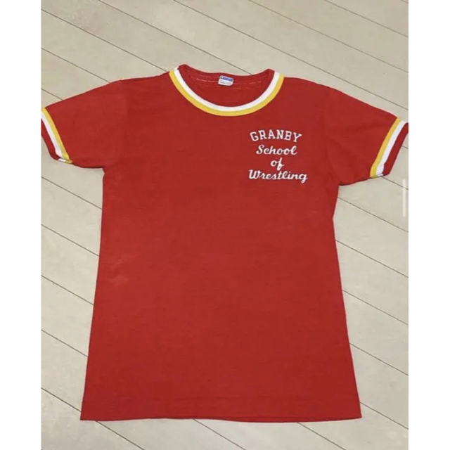 70's 古着 champion バータグ チャンピオン リンガー Tシャツ 完璧