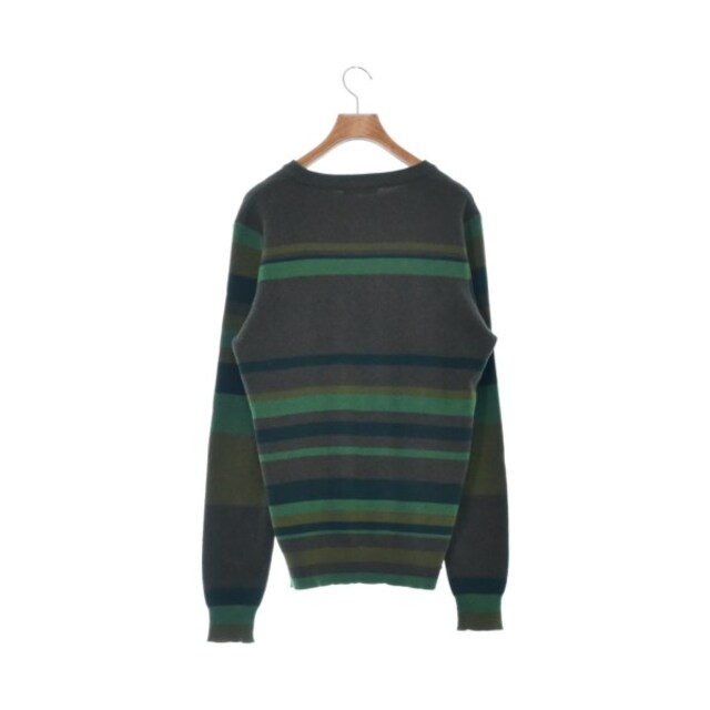 J.W.ANDERSON(ジェイダブリューアンダーソン)のJW Anderson ニット・セーター S カーキx緑等(ボーダー) 【古着】【中古】 メンズのトップス(ニット/セーター)の商品写真