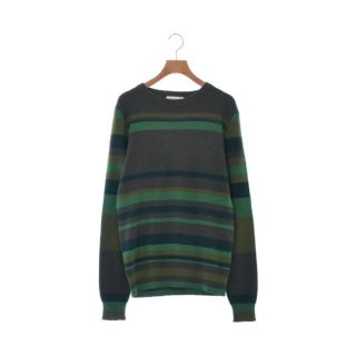 ジェイダブリューアンダーソン(J.W.ANDERSON)のJW Anderson ニット・セーター S カーキx緑等(ボーダー) 【古着】【中古】(ニット/セーター)