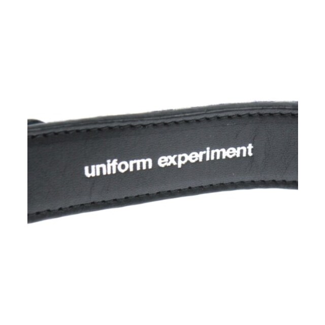 uniform experiment ベルト - 紫x黒x白(チェック)