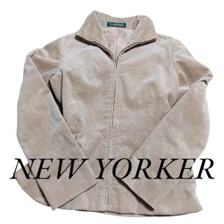 ニューヨーカー(NEWYORKER)の【美品】ニューヨーカー　コーデュロイ　ジップアップ　ジャケット　キャメル(その他)