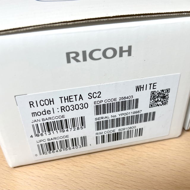 RICOH(リコー)の【新品未使用】リコー THETA(シータ) SC2 ホワイト スマホ/家電/カメラのカメラ(その他)の商品写真