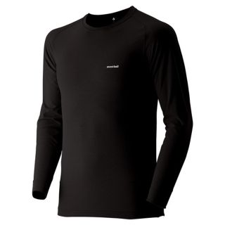 モンベル(mont bell)のジオライン L.W. ラウンドネックシャツ Men's　black(その他)