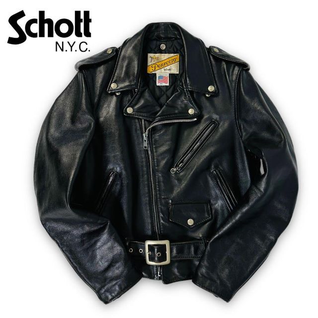 schott - 【即完売品】Schott ダブルライダースジャケットUSA製 618 36 美品