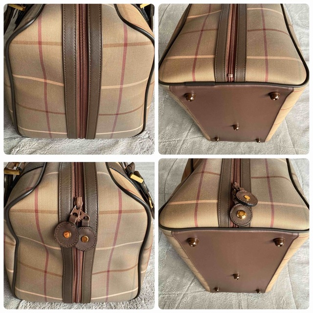 BURBERRY(バーバリー)のヴィンテージ　バーバリーズ 玉虫色　ボストンバッグ ポーチ付き レディースのバッグ(ボストンバッグ)の商品写真