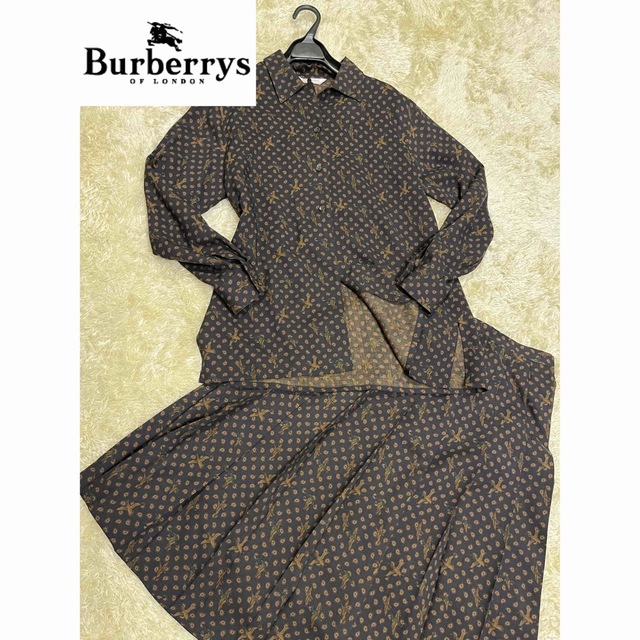 【Burberrys】薄手セットアップ ペイズリー柄 ブラウススーツ11号L | フリマアプリ ラクマ
