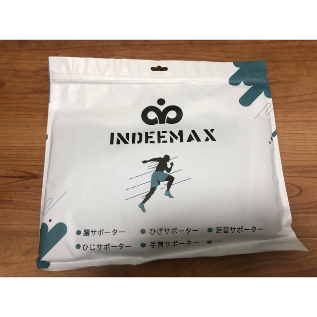 INDEEMAX 膝サポーター 大きいサイズ スポーツ用 Mサイズ 黒 www