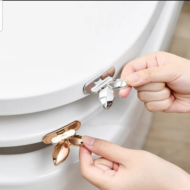 便座ハンドル 蓋レバー トイレリフター Rose Gold インテリア/住まい/日用品の収納家具(トイレ収納)の商品写真