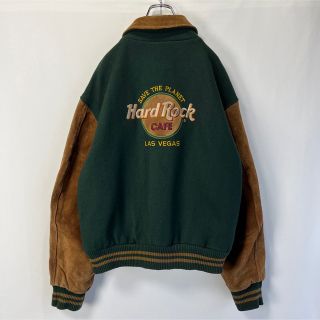 Hard Rock CAFE - ハードロックカフェ スタジアムジャンパー 刺繍ロゴ