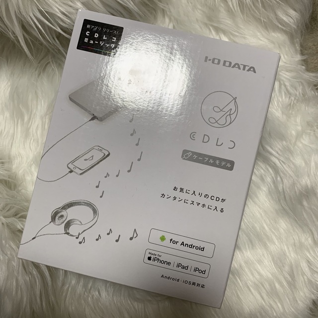 IODATA(アイオーデータ)のI O DATA CDレコ スマートフォン用CDレコーダー CDRI-LU24I スマホ/家電/カメラのスマホアクセサリー(その他)の商品写真